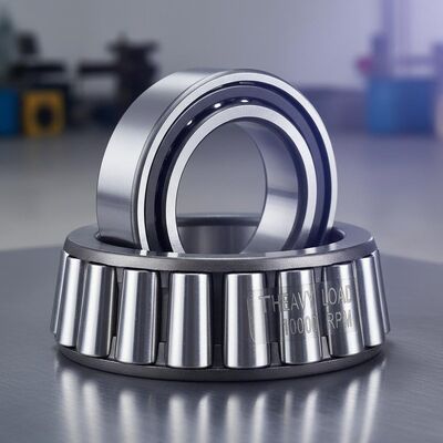 Cuscinetto a rulli conici TIMKEN con gabbia in acciaio per applicazioni con carichi pesanti e velocità fino a 10.000 giri/min